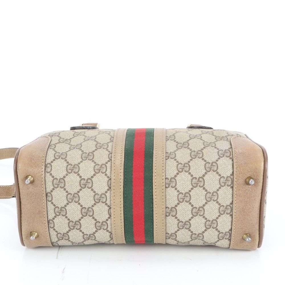 極美品 グッチ GG スプリーム シェリー ライン レザー 2WAY ショルダー