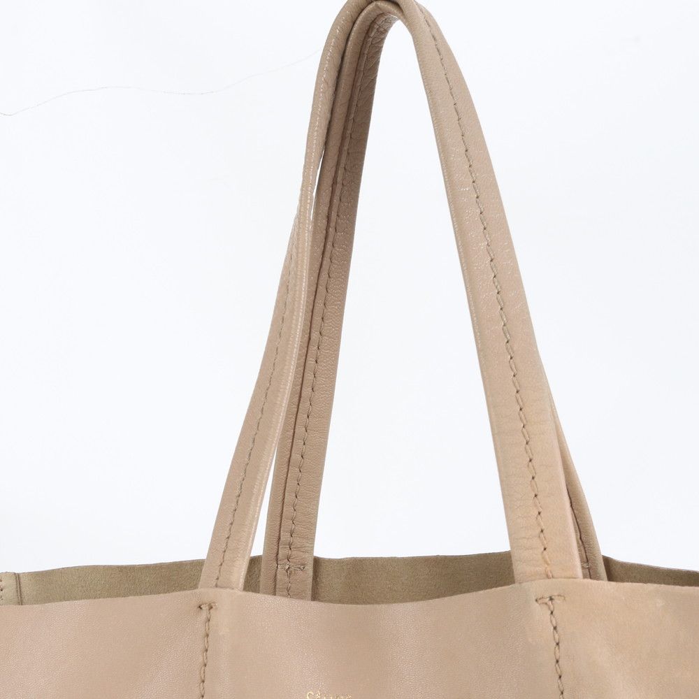 美品 セリーヌ ホリゾンタル カバ レザー トート バッグ 肩掛け