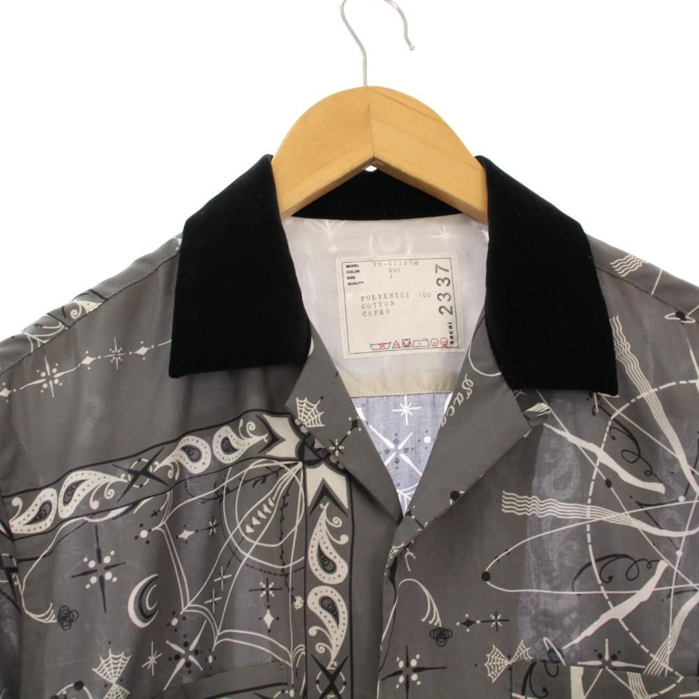 サカイ sacai Dr Woo Bandana Print Shirt バンダナプリントシャツ