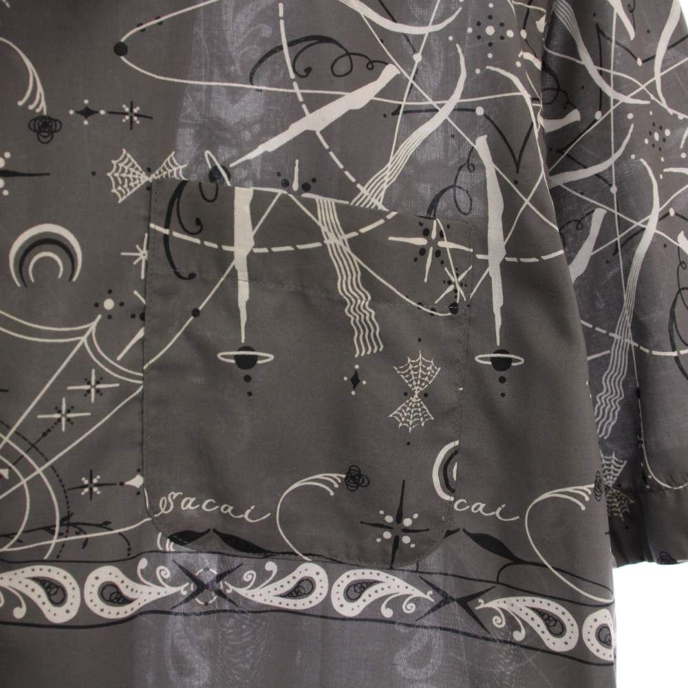 サカイ sacai Dr Woo Bandana Print Shirt バンダナプリントシャツ