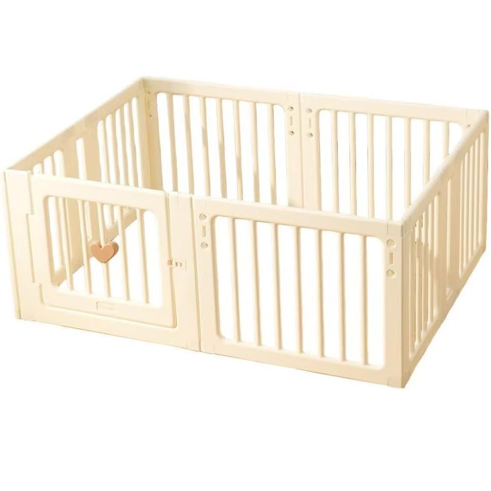 AORTD ベビーサークル 置くだけ ベビーゲート ベビーフェンス ペット用 ドアロック付き 安全設計 滑り止め 簡単設置 出産祝い 120 160 cm