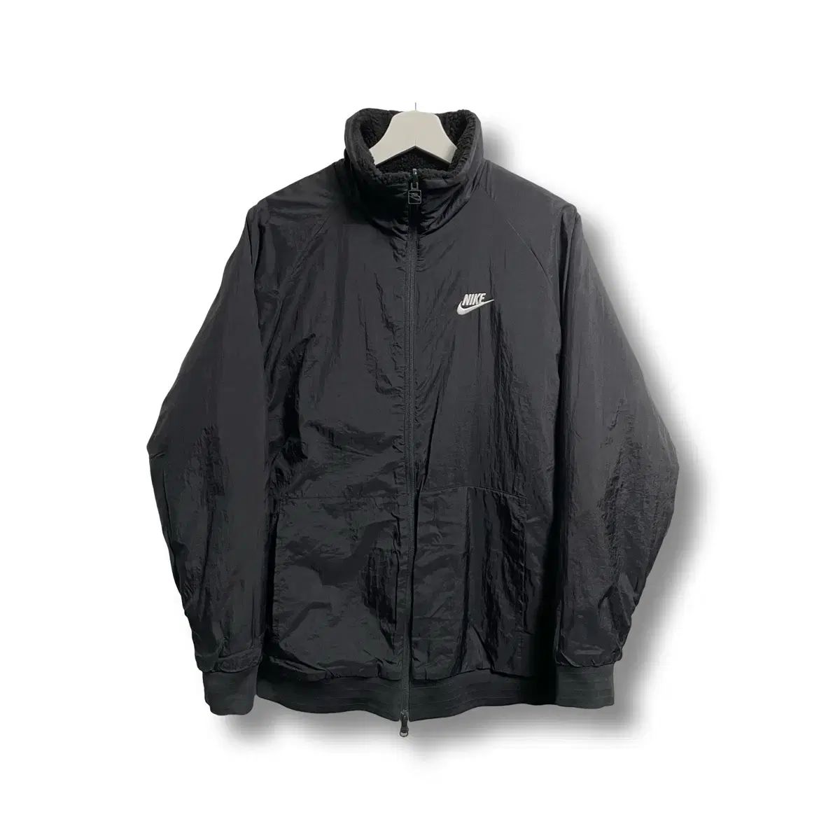 L NIKE リバーシブル ビックスウッシュ フリース ジャケット ブラック