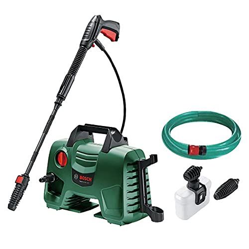 ボッシュ BOSCH 高圧洗浄機 1300 W 最大許容圧力10 5 MPa 軽量 コンパクト収納 6 m高圧 3 m水道ホース 豊富なノズル付き EA 110 クリーナー ハイパワーなのに小型3 8 で場所取らず