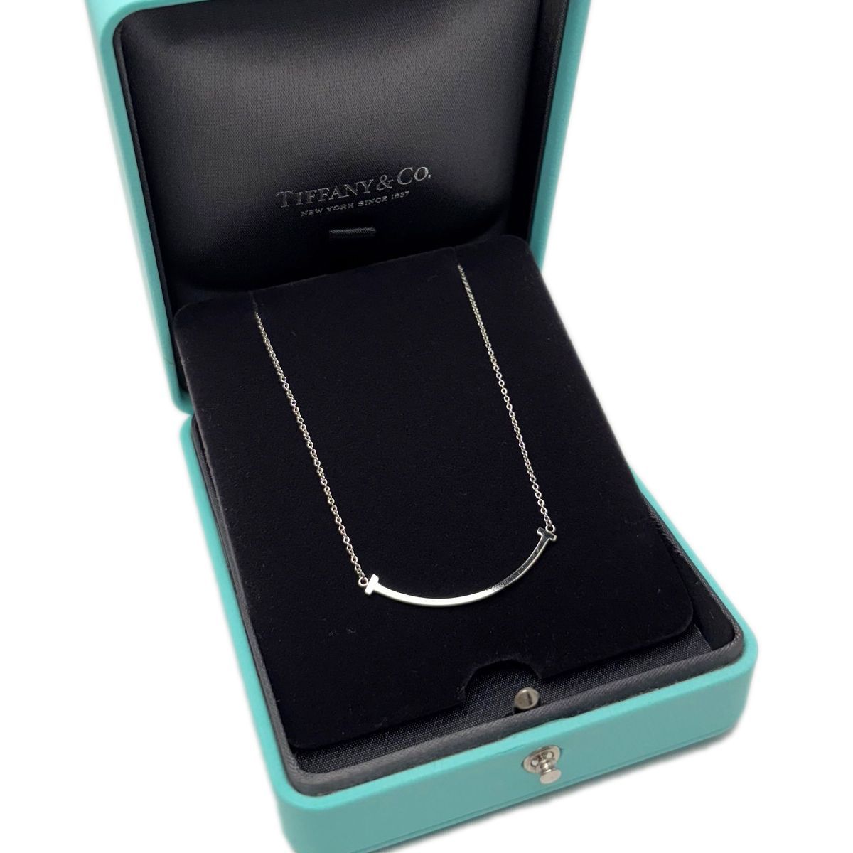 中古】 ティファニー ネックレス ティファニーT スマイル ペンダント