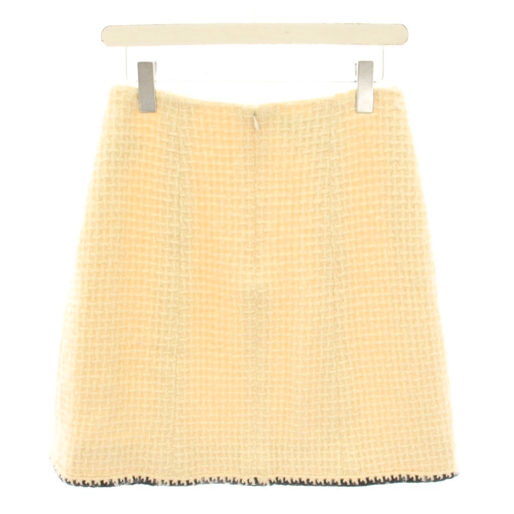 シャネル CHANEL 00A ニットスカート ミニ 台形 ツイード ココマーク