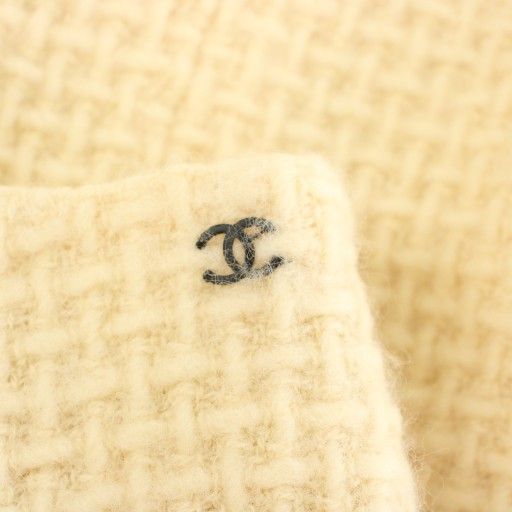 シャネル CHANEL 00A ニットスカート ミニ 台形 ツイード ココマーク