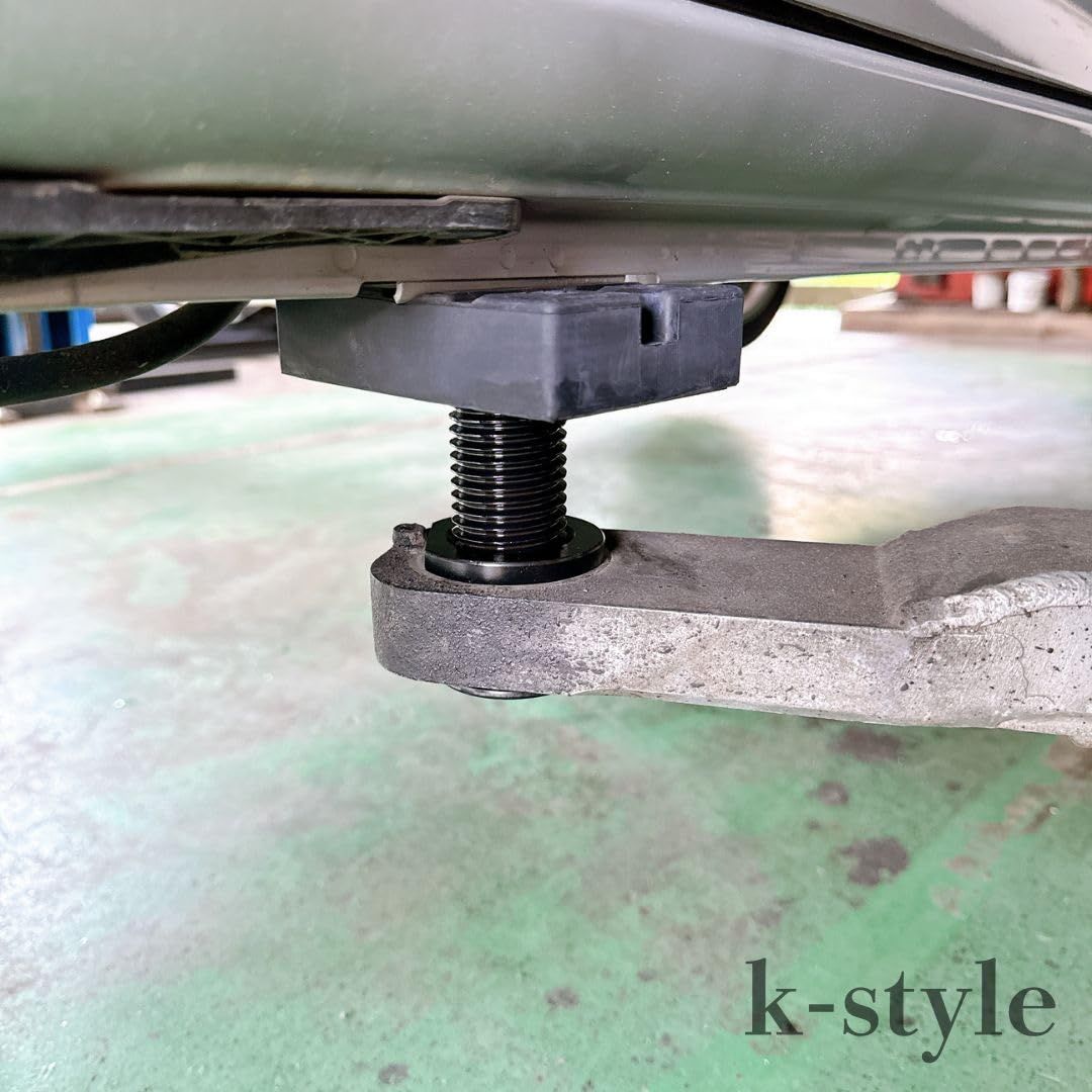  2柱リフト アタッチメント 50Φ セット ビシャモン Bishamon 超低床 薄型 ローダウン車用 二柱 門型 アーム型 リフト 兼用 ゴムパッド付 新モデル用 社外品 ブラック 蝶番 丁番 ヒンジ 金物 部品