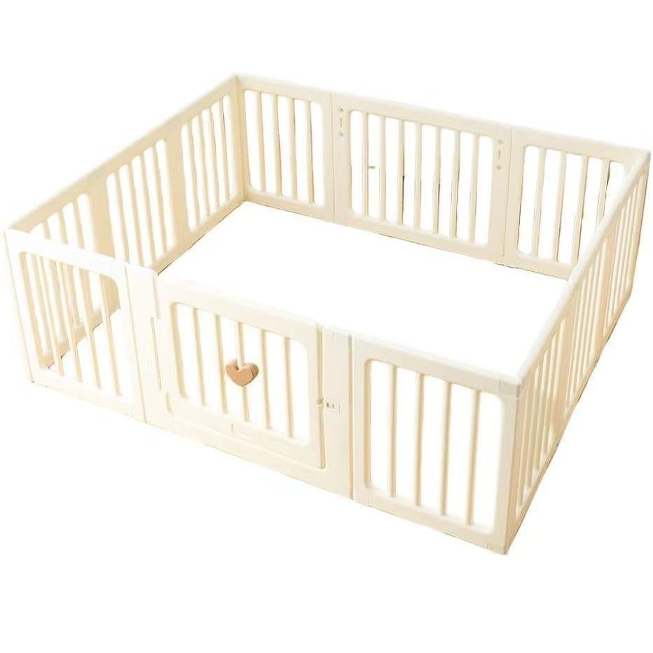 AORTD ベビーサークル 置くだけ ベビーゲート ベビーフェンス ペット用 ドアロック付き 安全設計 滑り止め 簡単設置 出産祝い 150 180 cm