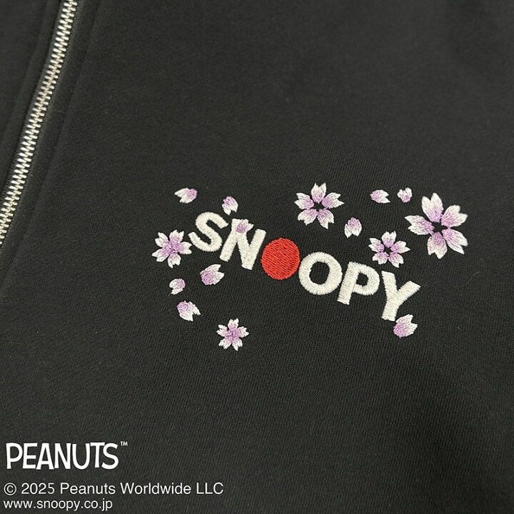 SNOOPY×絡繰魂 【KARATE 長袖パーカー】スヌーピー ウッドストック