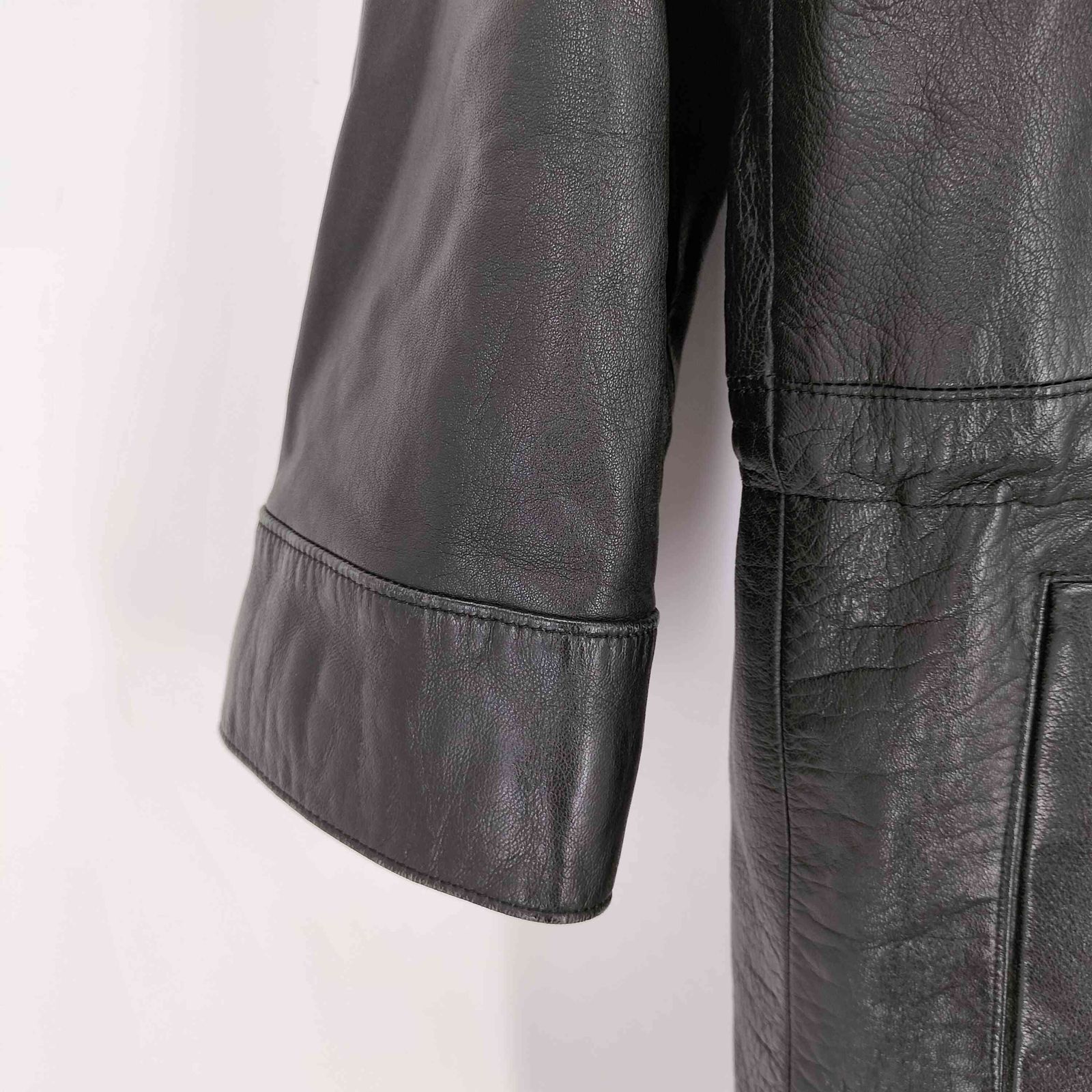 USED古着(ユーズドフルギ) シープレザーフーデッドジャケット レディース FREE 【中古】【ブランド古着バズストア】 ユーズドフルギ USED古着 シープレザーフーデッドジャケット