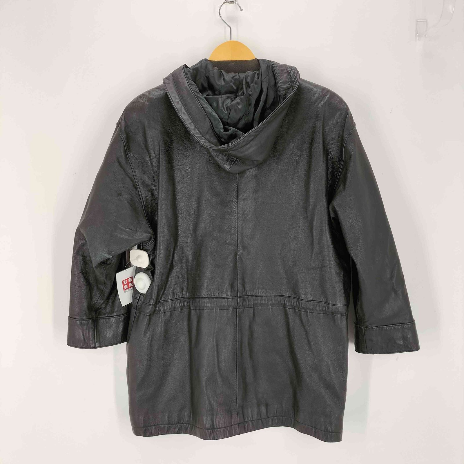 ユーズドフルギ USED古着 シープレザーフーデッドジャケット