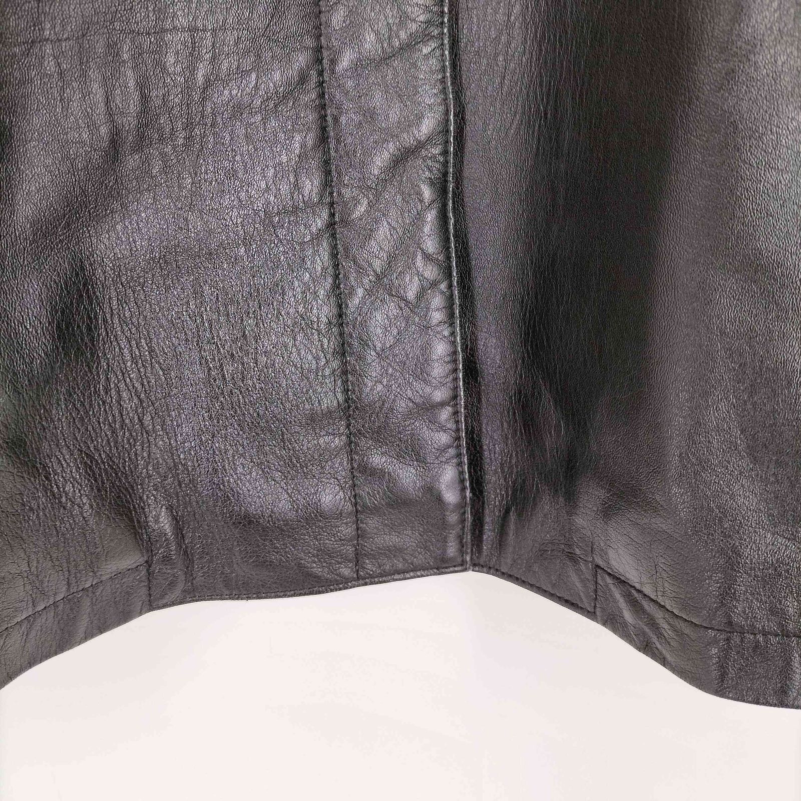 ユーズドフルギ USED古着 シープレザーフーデッドジャケット