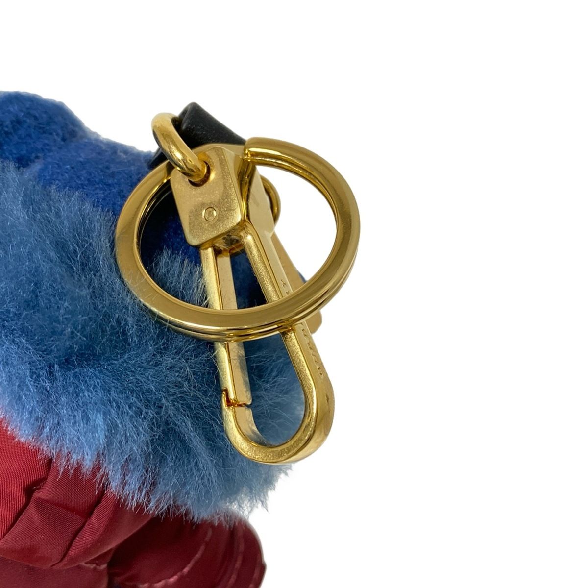  BURBERRY バーバリー ぬいぐるみ ブルー ボルドー コットン その他 小物