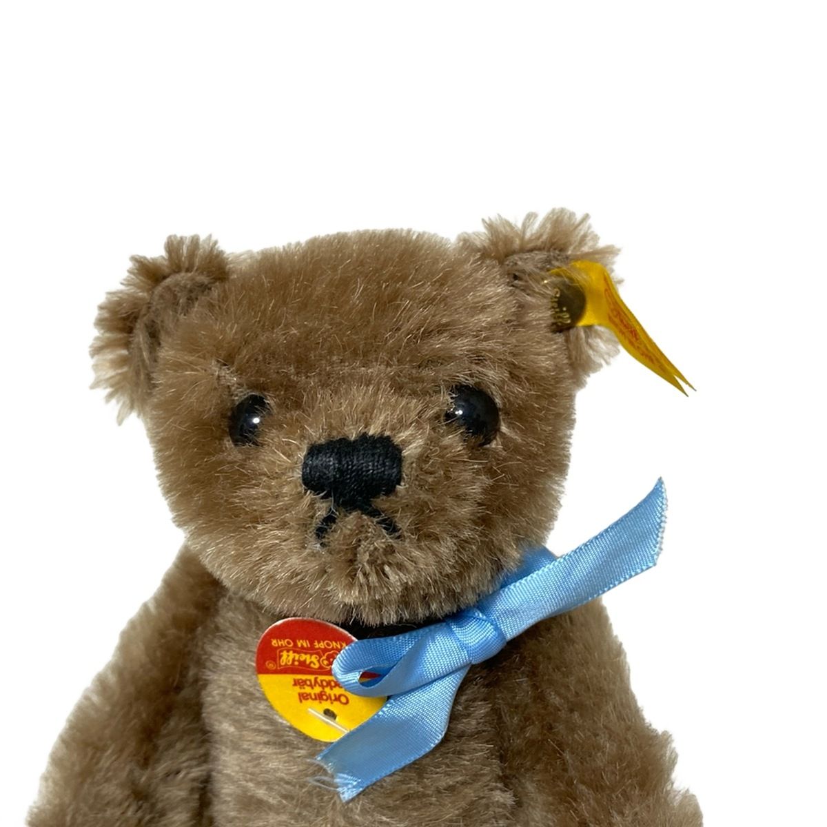  Steiff シュタイフ ぬいぐるみ ベージュ ブルー リボン その他 小物