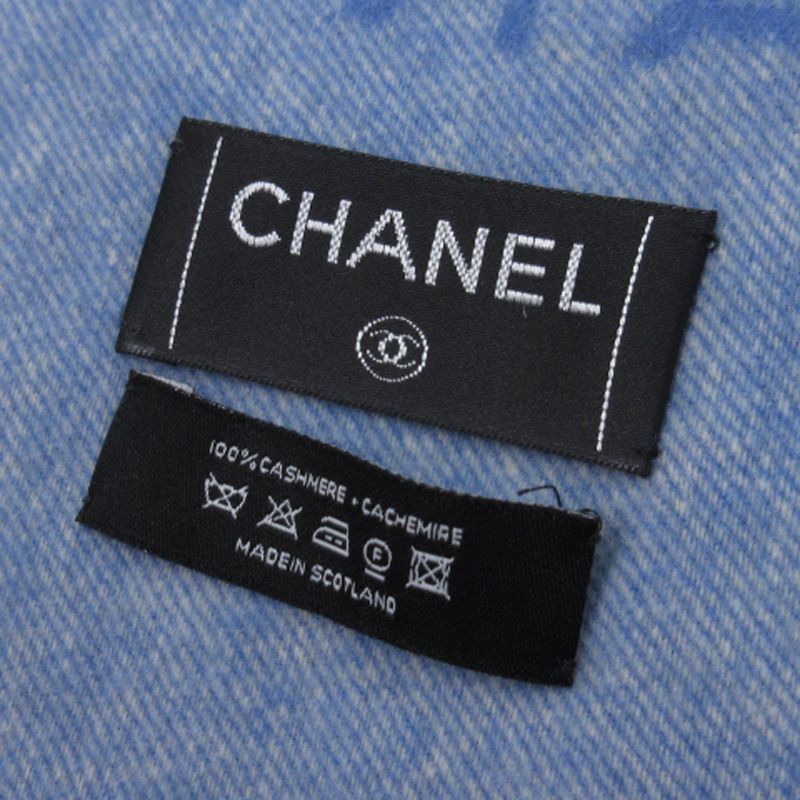 シャネル CHANEL マフラー ストール フリンジ ロゴ ココマーク