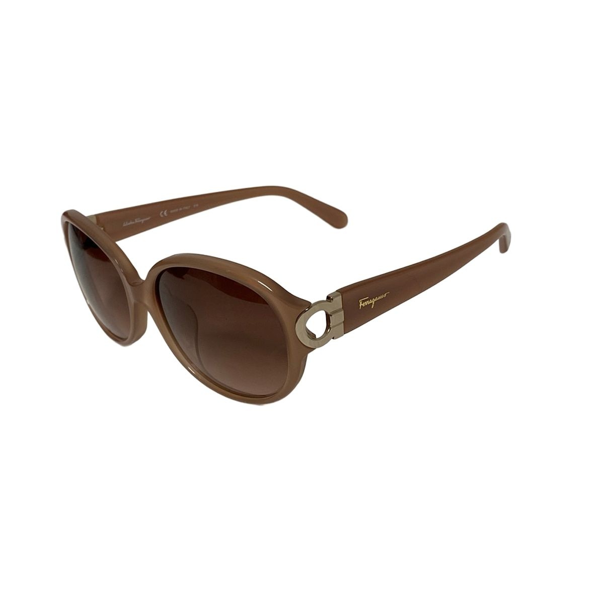SalvatoreFerragamo サルバトーレフェラガモ サングラス - SF 801 SA ダークブラウン×ブラウン×ゴールド ガンチーニ