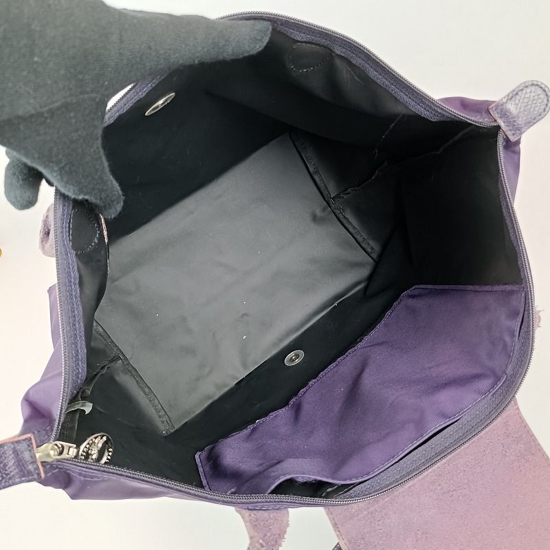 LONGCHAMP ロンシャン ルプリアージュトートバッグ L 大容量 パープル