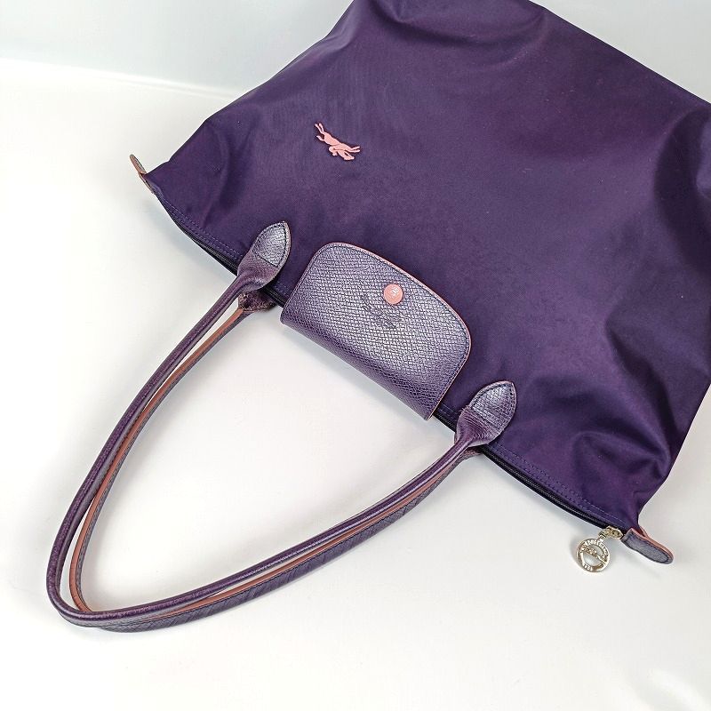 LONGCHAMP ロンシャン ルプリアージュトートバッグ L 大容量 パープル