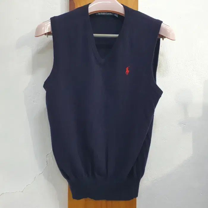 POLO RALPH LAUREN 100% ウール ニットベスト (95)