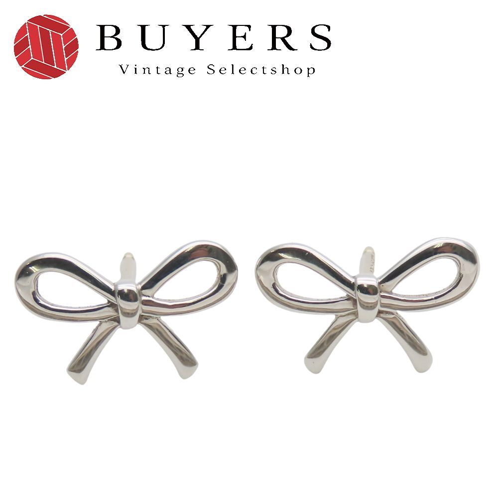 中古】 ティファニー ピアス ボウ シルバー925 約1.4g シルバー