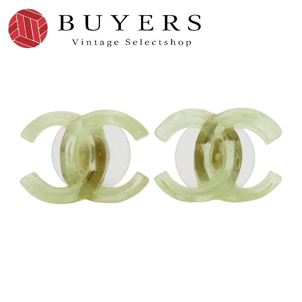 シャネル ピアス ココマーク プラスチック グリーン系 02 P レディース 女性 CHANEL