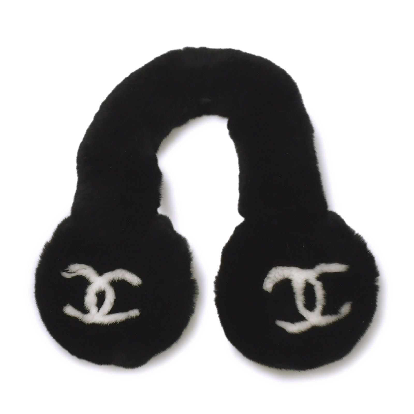 CHANEL シャネル イヤーマフ AA9442 ラパンファー ココマーク CCマーク CHANEL シャネル イヤーマフ AA9442 ラパンファー ココマーク CCマーク
