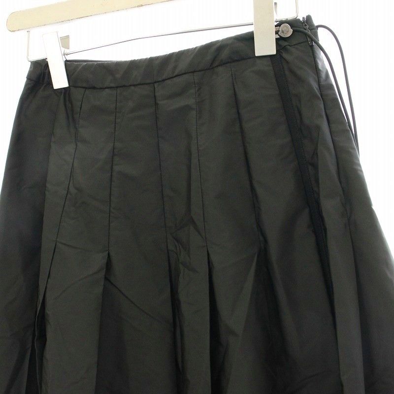 モンクレール MONCLER GONNA ナイロン ロング プリーツスカート