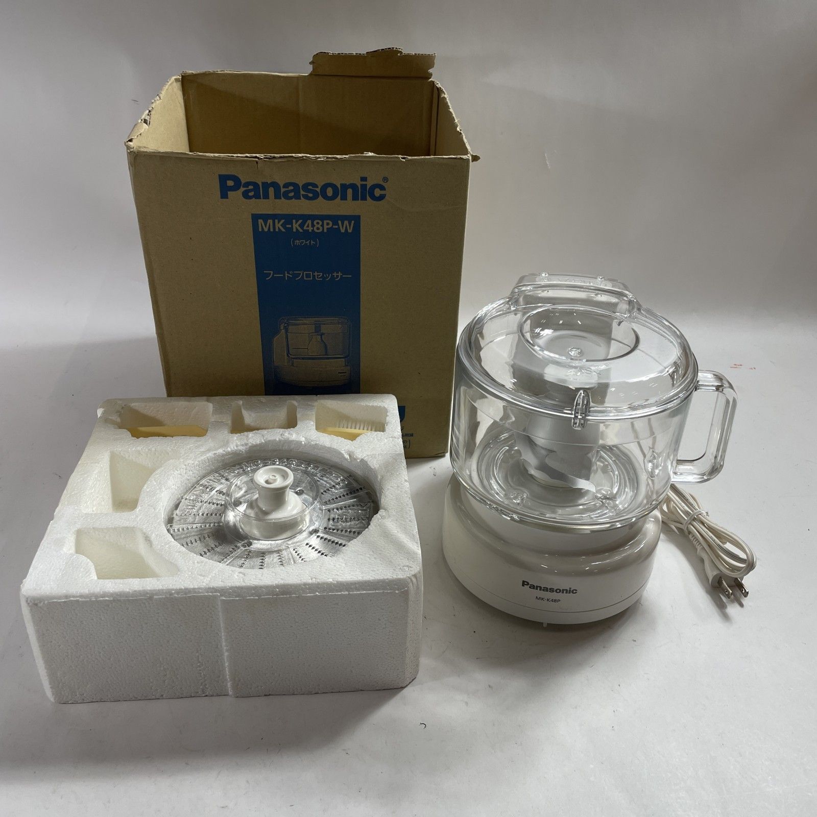 ☆ Panasonic パナソニック フードプロセッサー MK-K48P-W ホワイト