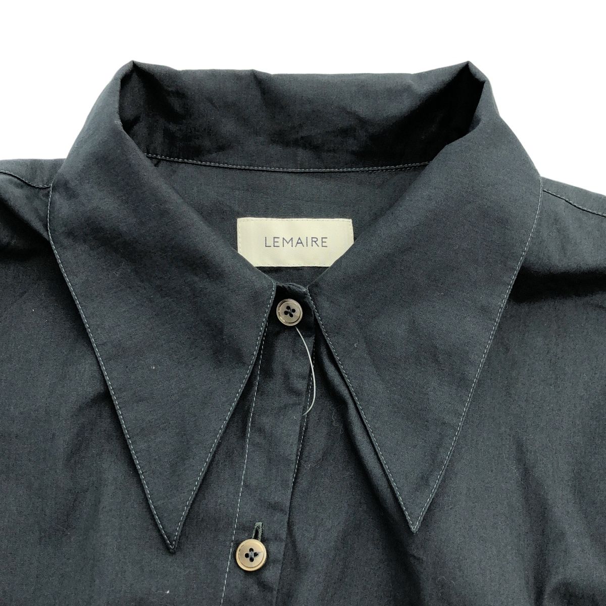 LEMAIRE ルメール 21SS COTTON POPLIN TWISTED SHIRT ツイストシャツ 