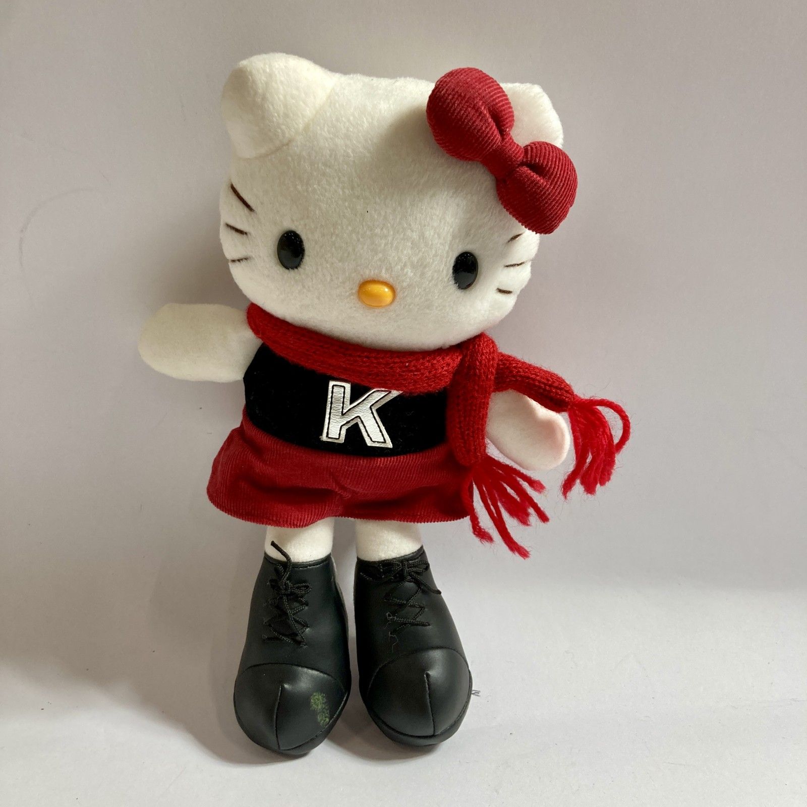 サンリオ　マフラーハローキティ ぬいぐるみ　平成レトロ　非売品　グッズ　レア ☆ 希少 SANRIO サンリオ ハローキティ 脚長 マフラー ギャル 平成