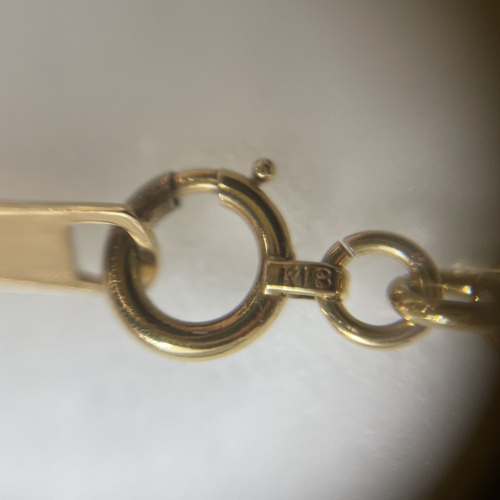 ☆ K18刻印刻印 18金 ゴールド ツイストチェーン ロングネックレス ☆ K18刻印刻印 18金 ゴールド ツイストチェーン ロングネックレス