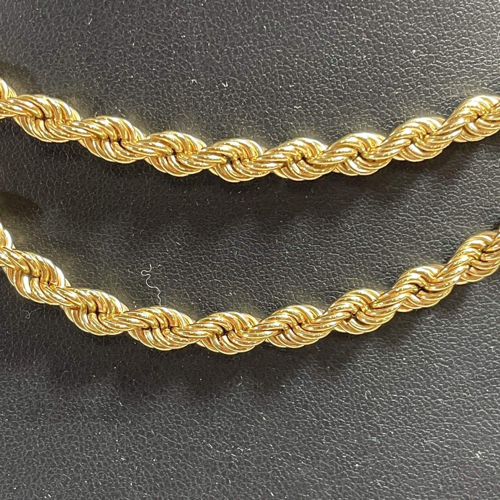 ☆ K18刻印刻印 18金 ゴールド ツイストチェーン ロングネックレス