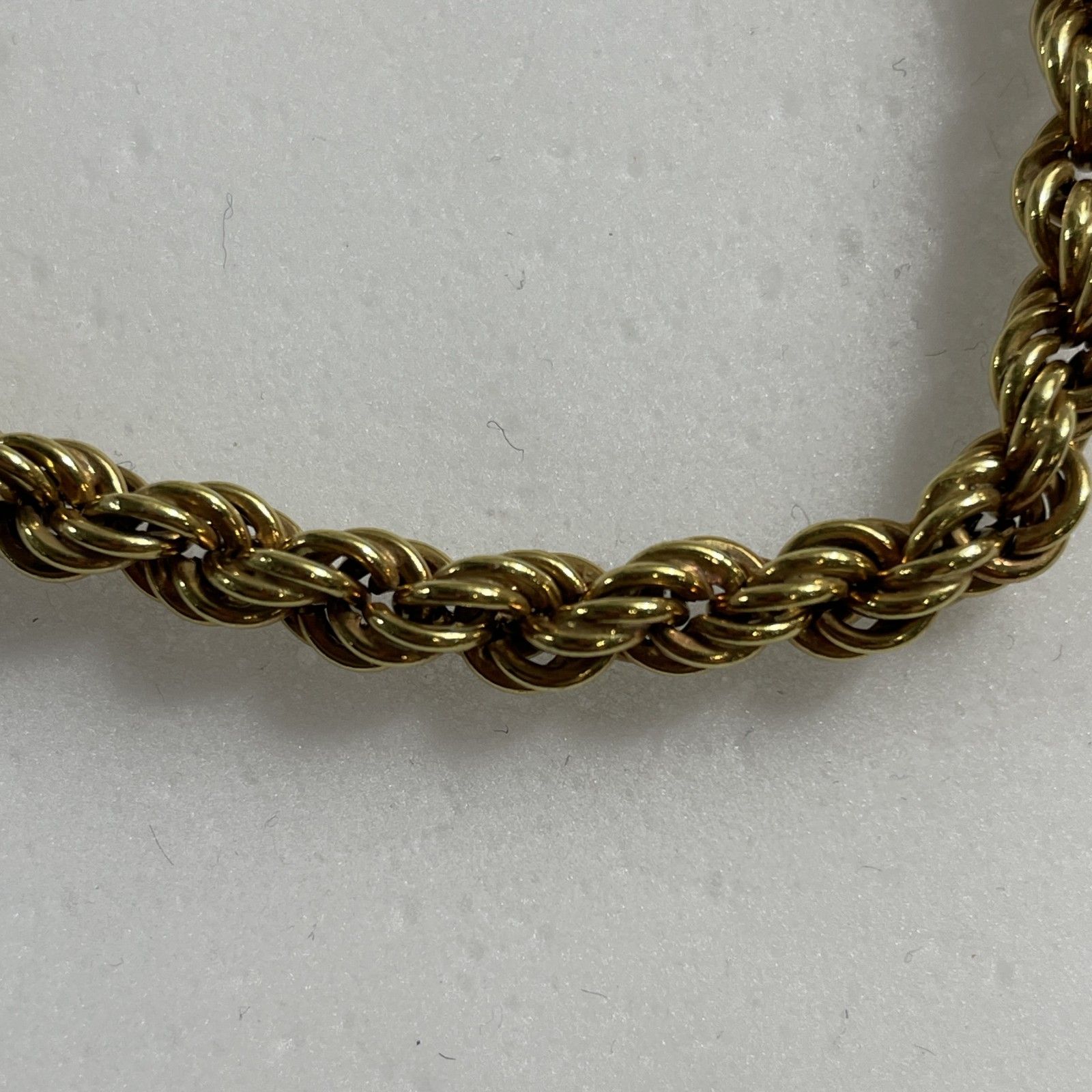 EK184 750刻印 K18 ゴールドツイストチェーンブレスレット ☆ 18K/750刻印 後K 18金 ゴールド ツイストチェーンブレスレット