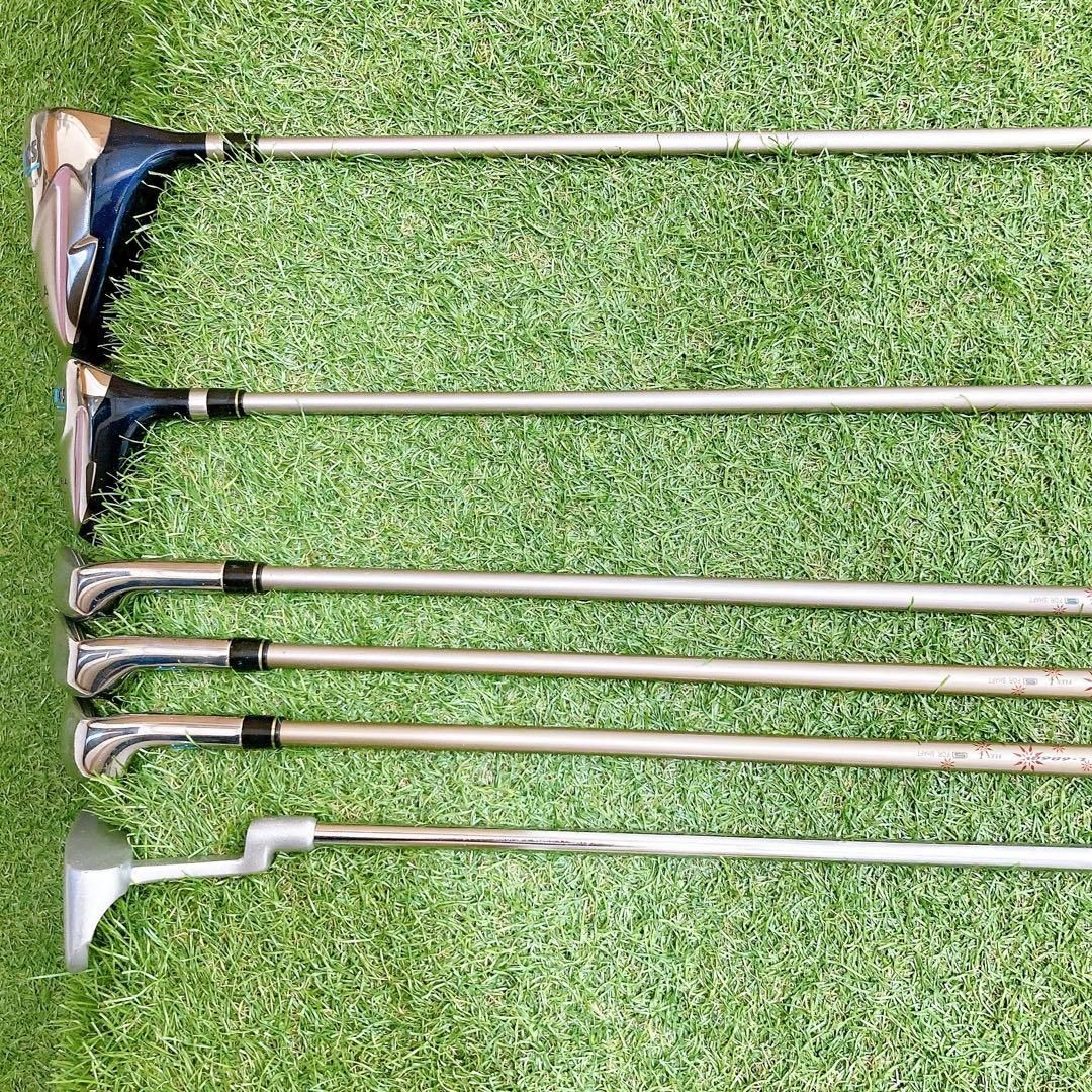 9.初心者オススメ ストア ゴルフクラブ レディースセット 右利き FLEX