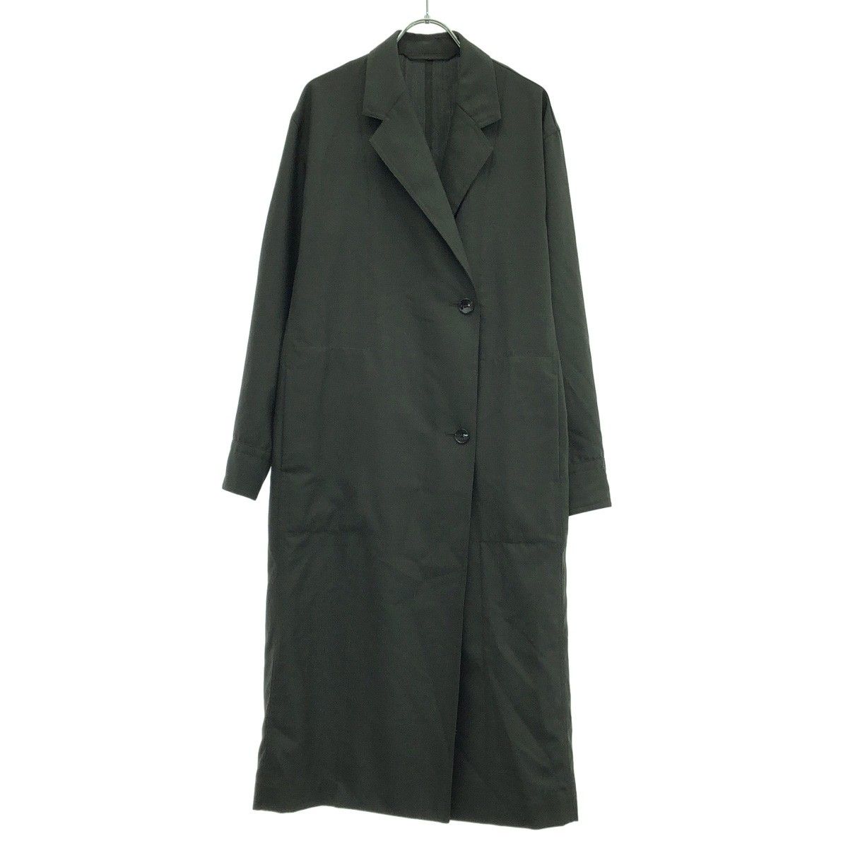 LEMAIRE ルメール 21 AW ウールポリエステル ライトコートドレス DR 410 LF 597 カーキ 34