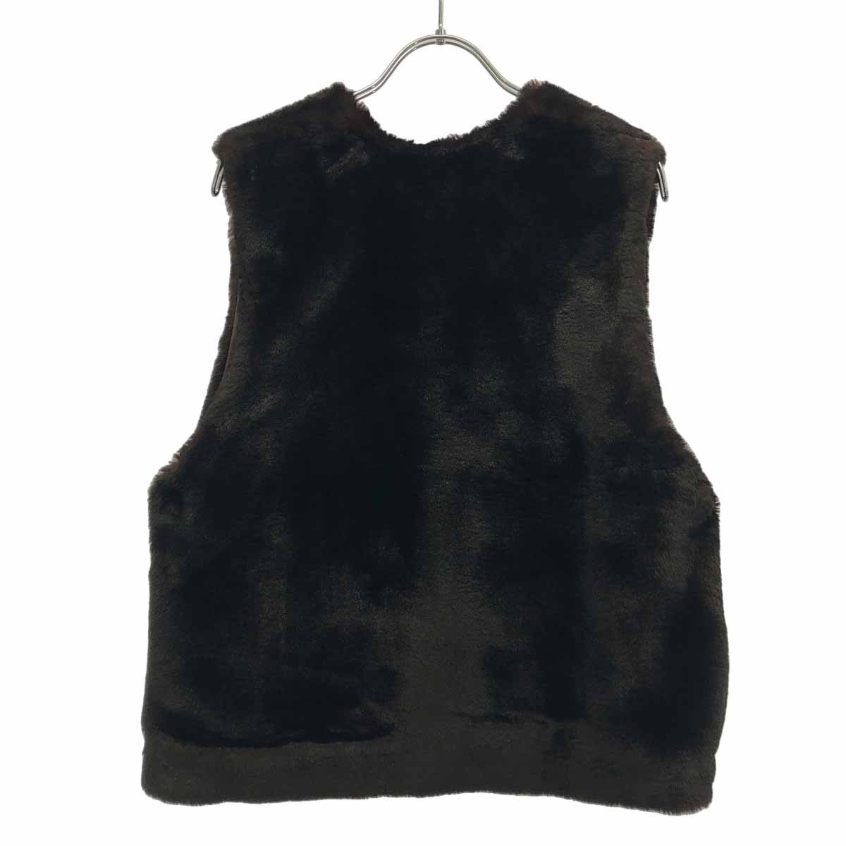 mizuiro ind ミズイロインド イミテーションファーショートベスト