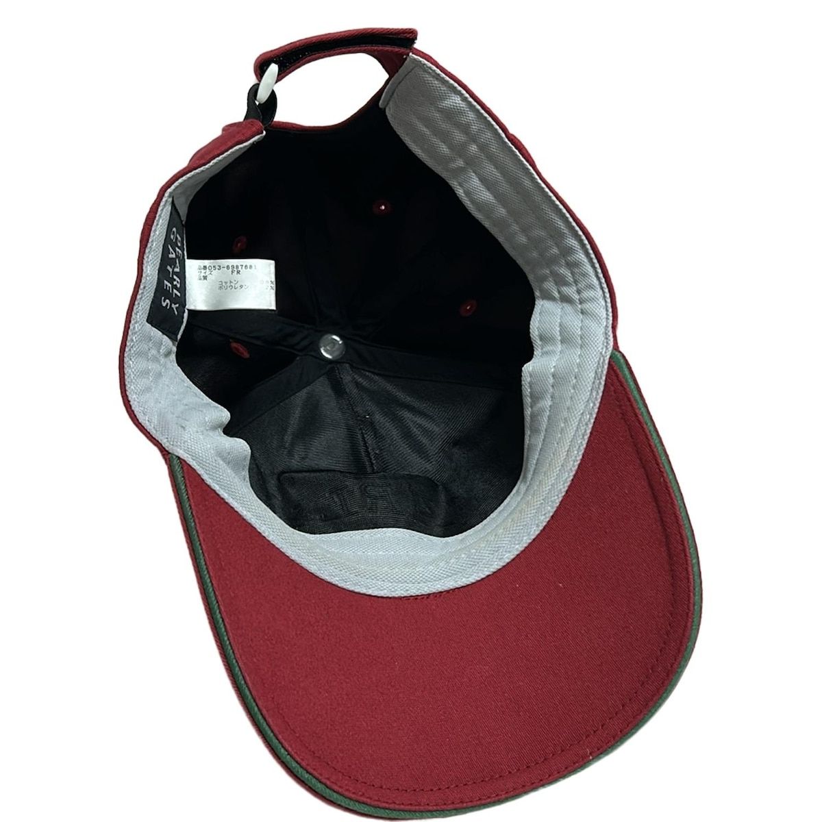 PEARLY GATES(パーリーゲイツ) キャップ FR - レッド コットン