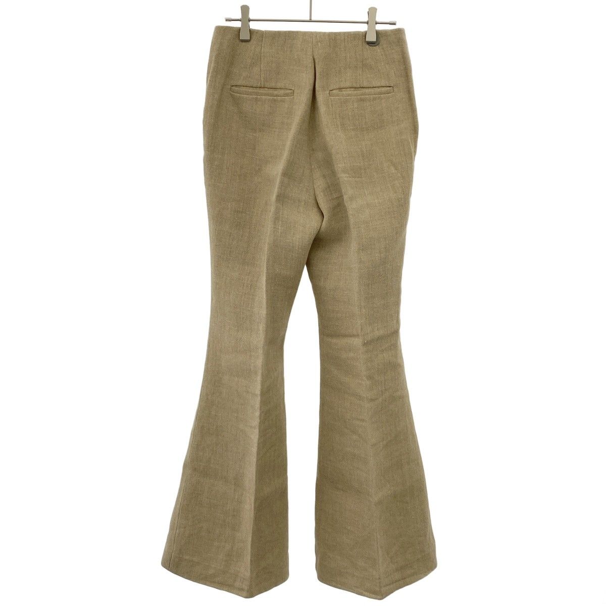 MADISON BLUE マディソンブルー 19 AW FLARE PANTS LINEN リネンフ パンツ MB 194 3006 ベージュ 02 M