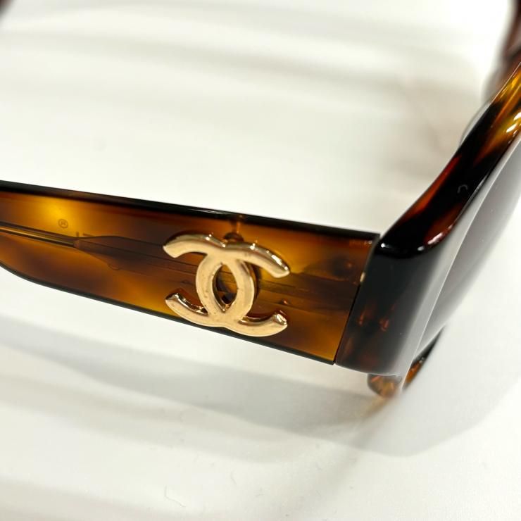 CHANEL ココマーク サングラス べっ甲柄 ブラウン ゴールド 鑑定済み