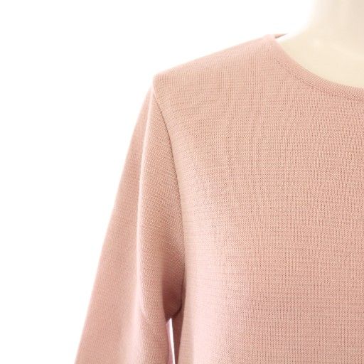 ルネ Rene 22年製 ニットワンピース ひざ丈 長袖 クルーネック