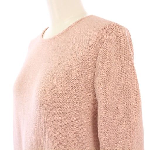 ルネ Rene 22年製 ニットワンピース ひざ丈 長袖 クルーネック