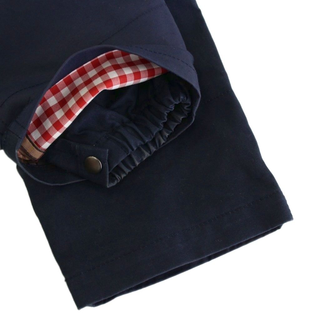 【中古】トリココムデギャルソン 19SS ステンカラーコート ロング ジップアップ 裏地チェック M 紺 ネイビー トリココムデギャルソン tricot COMME des GARCONS 19SS ステンカラー