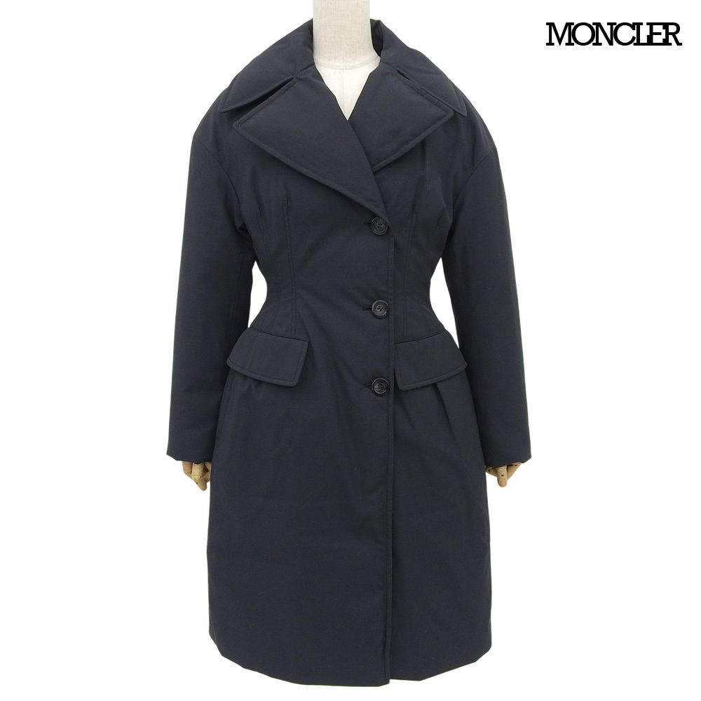 超 モンクレール MONCLER 2019年商品 MEZEN 1952 Valextra GENIUS 2 表面ウール ロング ダウン チェスターコート 0 レディース