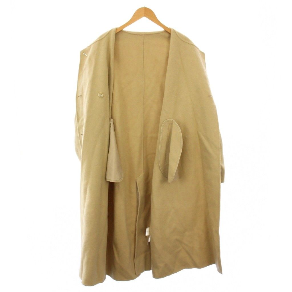 ローレン LOUREN スタンドカラーコート アウター ロング丈 ウール ワン