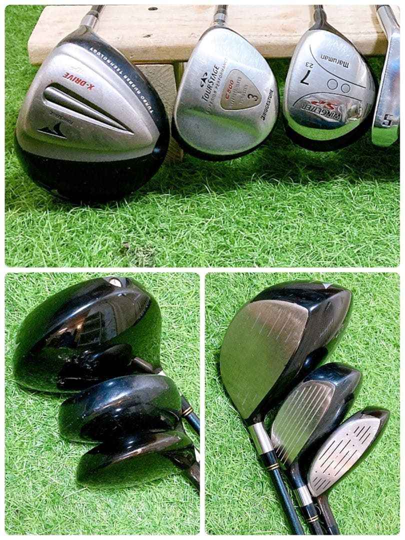 H12 ツアーステージ 初心者オススメ ゴルフ クラブセット メンズ 13本