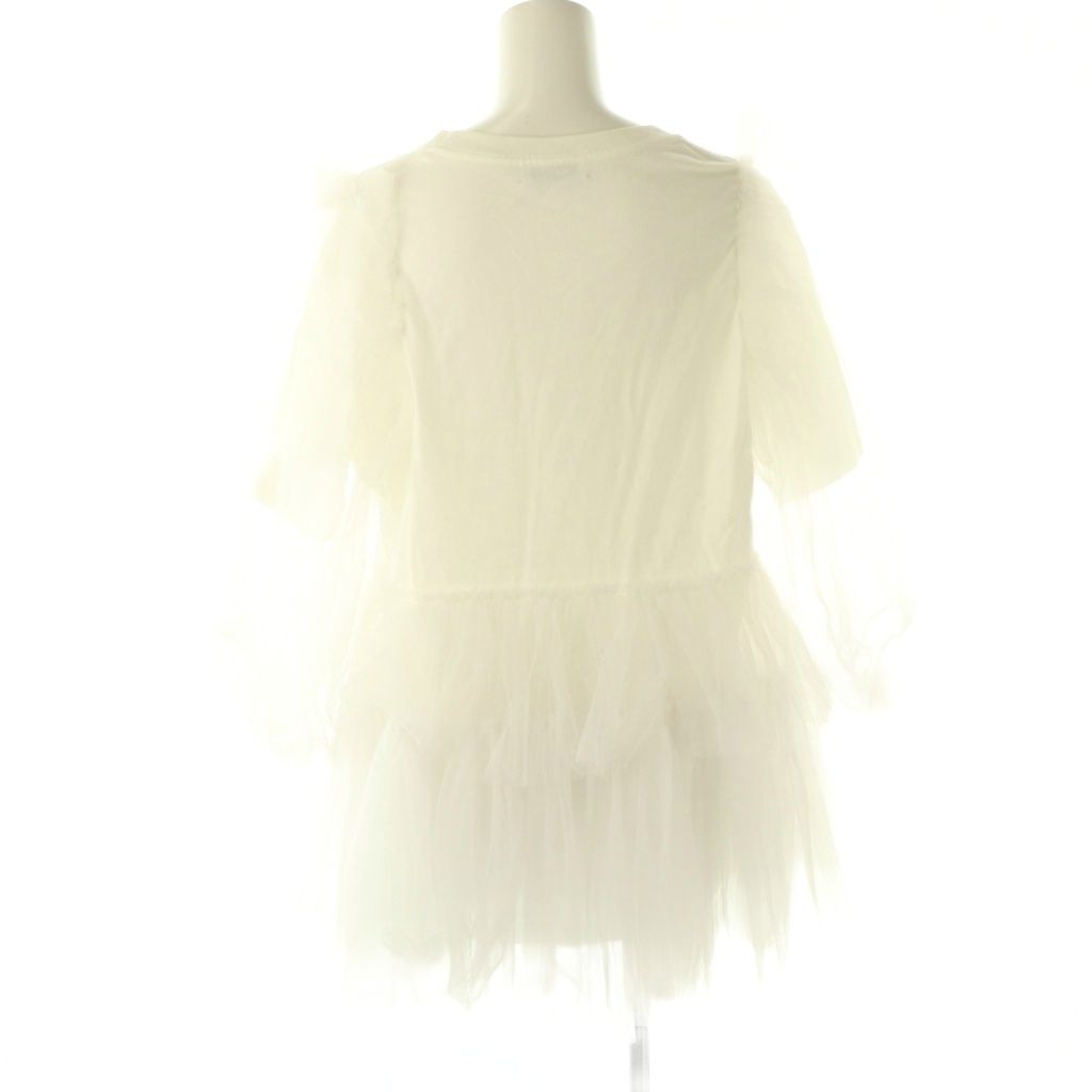 最終値下げVIVIANO Tulle Layered Puff Sleeve T ヴィヴィアーノ VIVIANO TULLE LAYERED PUFF SLEEVE Tシャツ