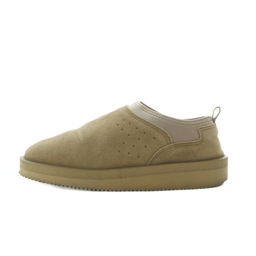 スイコック suicoke MOUTON SABO ムートンサボシューズ スエードレザー 本革 24 cm ベージュ パンチング SH RI OS
