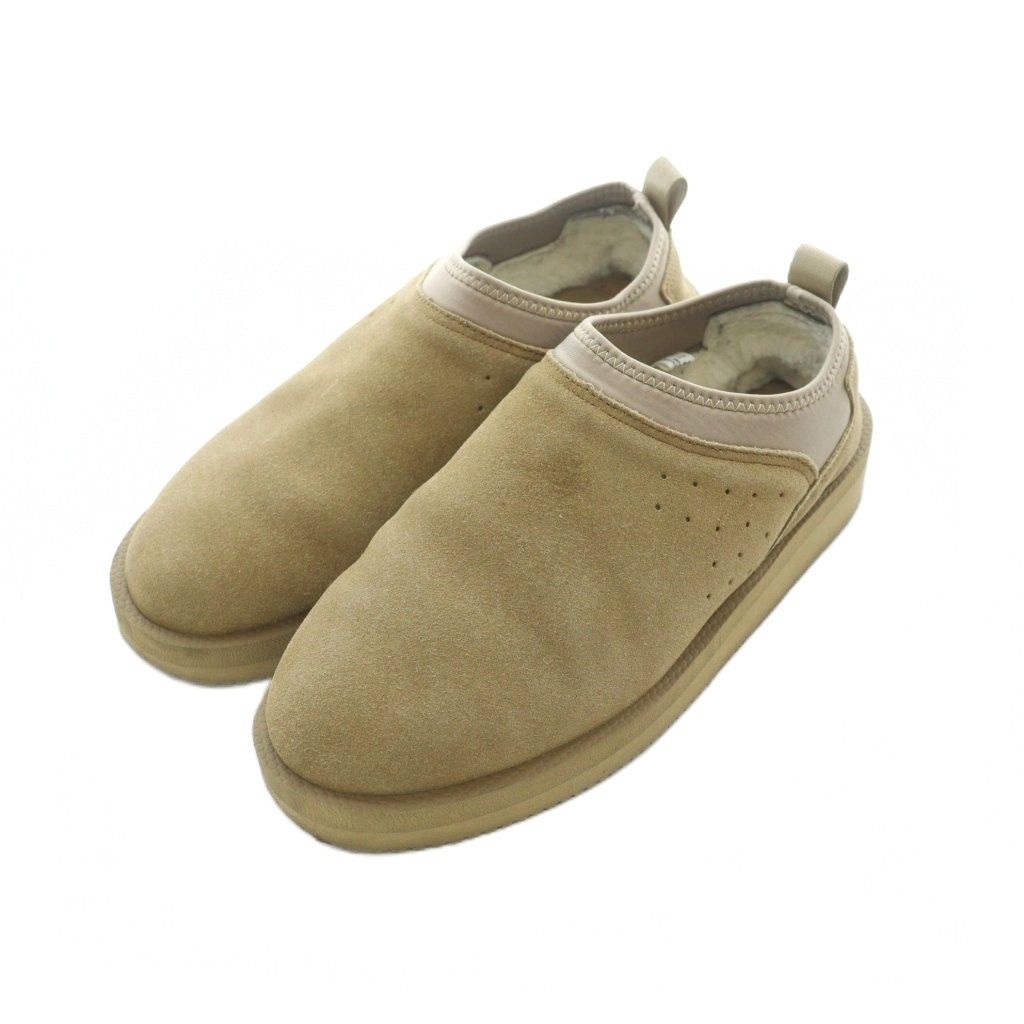 スイコック suicoke MOUTON SABO ムートンサボシューズ スエードレザー 本革 24cm ベージュ パンチング SH RI OS