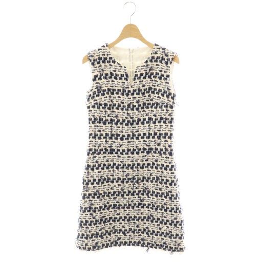 アナイ ANAYI ツイードノースリーブワンピース 34 マルチカラー /DO □OS 