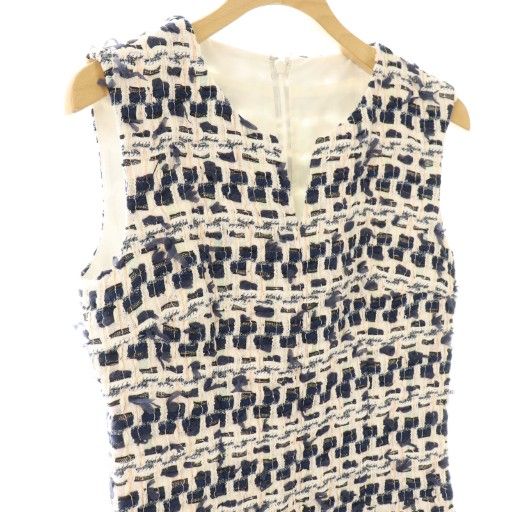 アナイ ANAYI ツイードノースリーブワンピース 34 マルチカラー /DO □OS 